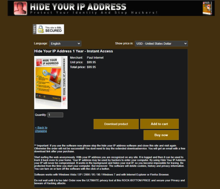 Hide Your IP Address screenshot